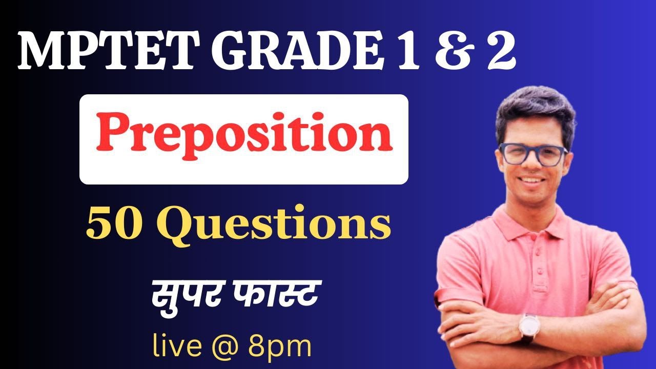 Class - 14 English Grammar Mp Grade 1, 2 and 3 Pre Mains Practice Questions Chapter Wise