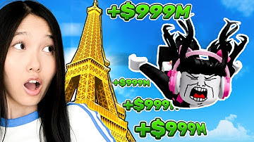 Making INFINITE MONEY in Roblox Climb and Jump Tower