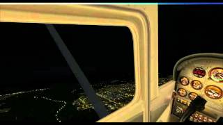 FSX with FTX Global and FTX Vector over KSAT (night)