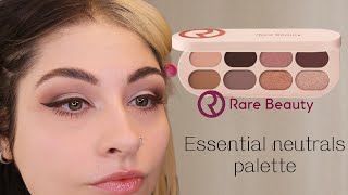 Rare Beauty Essentials Neutrals Palette | Swatches and Wearable Eye Makeup