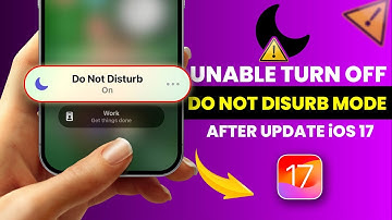 How to Fix Unable to Turn Off Do Not Disturb Mode After the iOS 17 Update