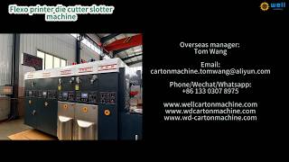 Flexo Printer Slotter Die Cutter Machine | Corrugated Carton Production Demo