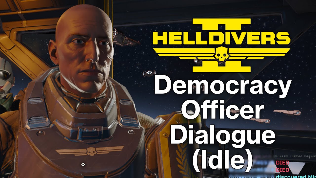 Helldivers 2 - Democracy Officer Dialogue (On Super Destroyer)