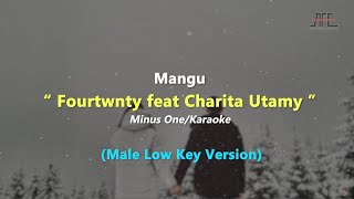 Mangu - Fourtwnty feat Charita Utami | Karaoke - Piano (Male Low Key/Nada Pria Rendah)