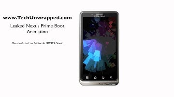 Nexus Prime Boot Animation Leak