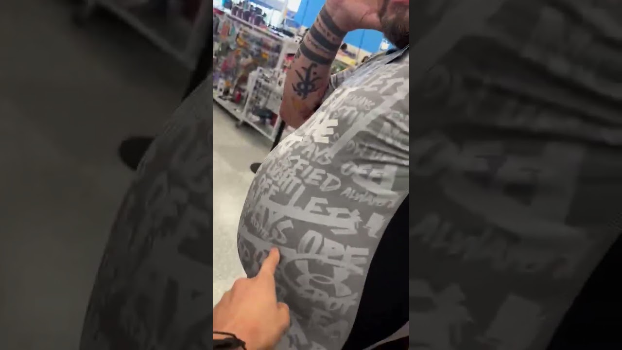 When your Polish son thinks it's hilarious to try on a compression shirt 3x too small.