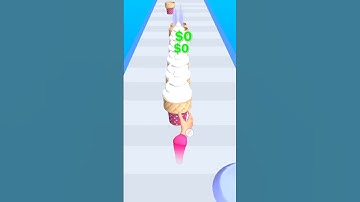 🍦NOOB vs PRO vs HACKER IN Ice Cream stack game | With Oggy And Jack game | #shorts