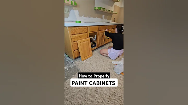 How to Properly Paint Cabinets #diy #homerenovation #beforeandafter #paintingcabinets #homeprojects