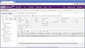 Introduction to MYOB Advanced