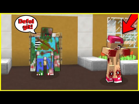 ZOMBİ KRAL, ZOMBİ KIZI EVDEN KOVUYOR! 😱 - Minecraft