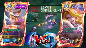 GLOBAL CLINT VS TOP 73 GLOBAL LESLEY TRASHTALKER🔥 | ONE OF THE HARDEST RANKED GAME! (WHO WILL WIN?)