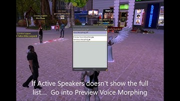Second Life All Viewers:  REFRESH ACTIVE SPEAKER LIST