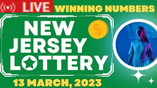 New Jersey Evening Lottery Drawing Results - 13 Mar, 2023 - Pick 3 & 4 - Cash 5 - Pick 6 - Powerball
