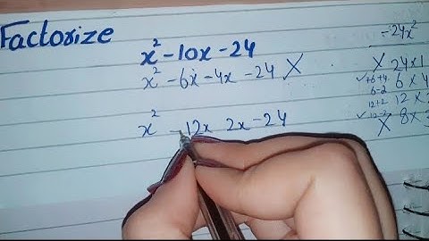 Factorize x2-10x-24, Factorise x2-10x-24