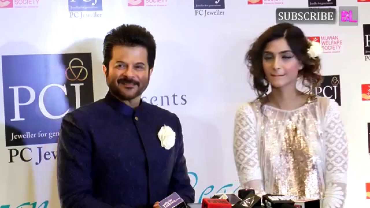 Anil Kapoor and Sonam Kapoor at the Mijwan fashion show