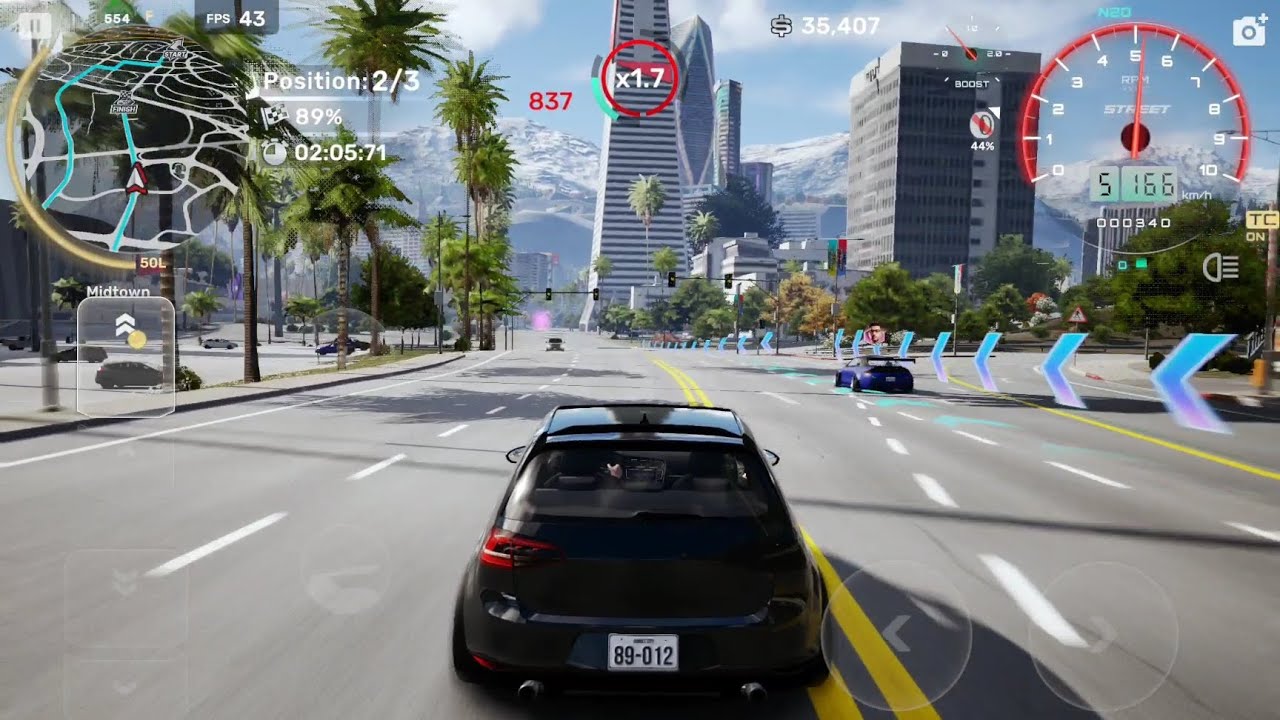 Wild race with GOLF | CarX street game play | Galaxy tab S9 | Snapdragon 8 gen 2 | 4k 60 fps | 