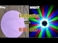 How to make diwali decoration light | Wall Decoration ideas | RGB lights effect #diwali