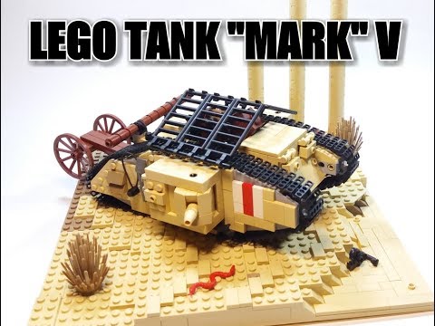 LEGO WWI tank "MARK V".ЛЕГО  САМОДЕЛКА