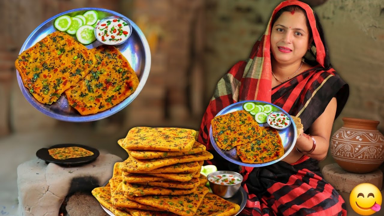 ये पराठा घर में बन जाता है तो सबकी भूख दोगुनी हो जाती है 🔥 | Village Cooking Recipe