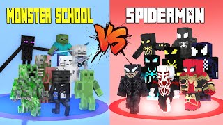 Monster School vs Spiderman no way home : Minecraft Animation