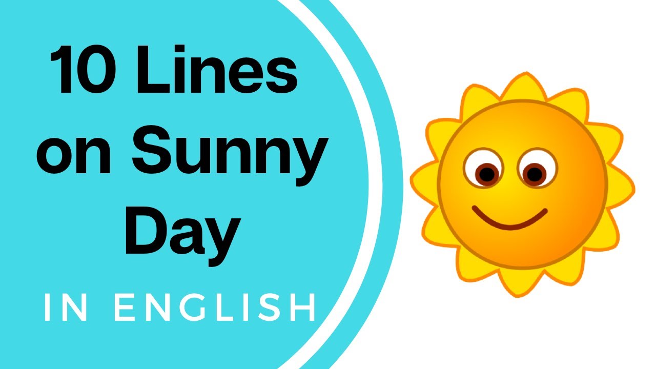 sunny day essay for grade 4