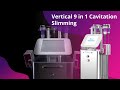 76f1maxsb vertical 9 in 1 cavitation rf laser slimming system