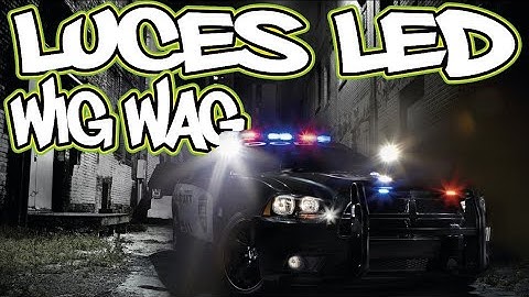 🚧 COMO HACER LUCES ESTROBO CON EFECTO WIG-WAG 🚧 ⚡COMO HACER UN SISTEMA DE LUCES TIPO POLICIA⚡