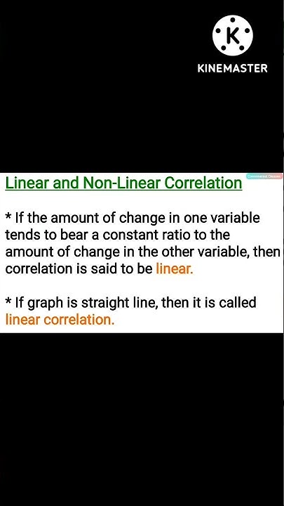 Types of Correlation | Positive and Negative | Linear and Non Linear ...