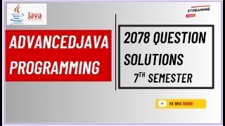 2078 Advanced Java Programming Solution | BSCCSIT 7th Semester | Continue and How to pass tips