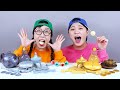 Gold Food VS Silver Food Challenge DONA Mukbang 