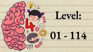 How to solve all Brain Test 4 - Level 01 - 114