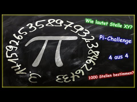 Pi-Challenge - Wie lautet Nachkommastelle XY? 1000 Nachkommastellen im Kopf bestimmen