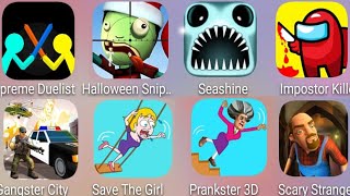 Halloween Sniper,Gangster City,Prankster,Duelist Stickman,Impostor Killer,Scary Stranger,Seashine screenshot 5
