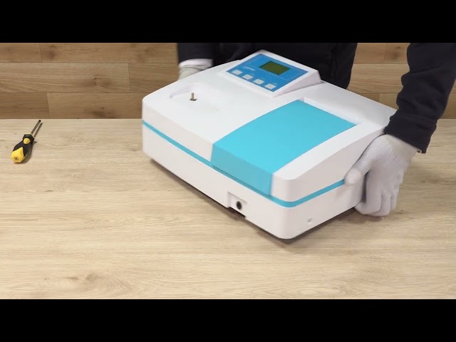 分光光度計　ASV11D　ハロゲンランプの交換方法