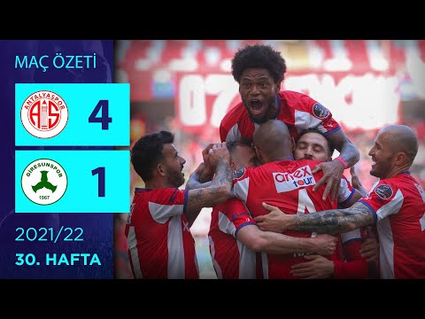 ÖZET: Fraport TAV Antalyaspor 4-1 Giresunspor | 30. Hafta - 2021/22