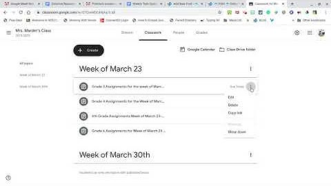 Organize your Topics - Google Classroom