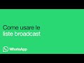 Guida alle Liste Broadcast di WhatsApp 📱