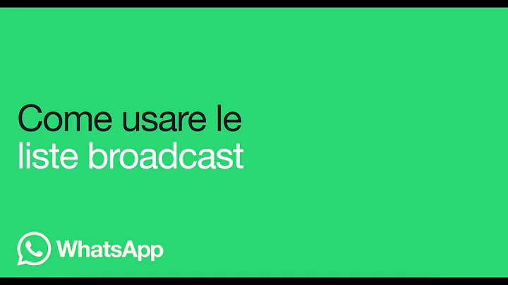 Come usare le liste broadcast | WhatsApp