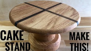 Make a Cake Stand // How To - Woodworking