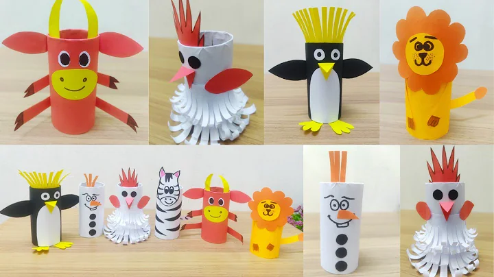 Tissue Paper Roll Crafts For Kids | 5 Easy Tissue Roll Crafts Ideas | #tissuerollcrafts
