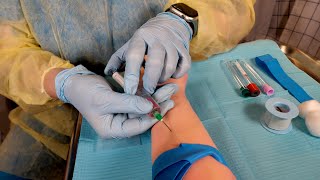 ASMR Hospital Lab | Blood Draw w Anxious Patient | Exam & Culture Swab Collection screenshot 3