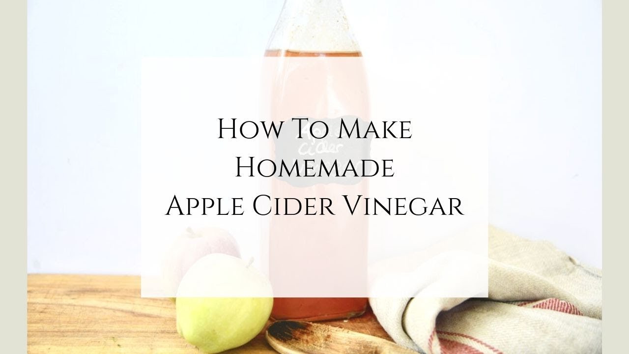 How to Make Homemade Apple Cider Vinegar - YouTube
