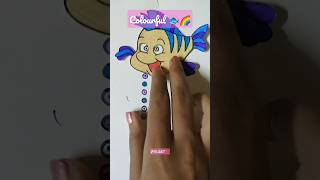 FLOUNDER 🐟 || Colourful 🌈 || #shorts #youtubeshorts #art #creative #flounder #colors #viral