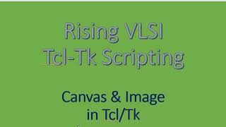 Canvas and Image in Tcl-Tk