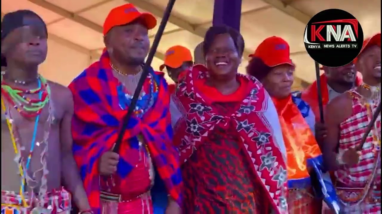 SEE HOW GLADYS WANGA GOT A WARM WELCOMING IN NAROK DURING LINDA GROUND CELEBRATIONS.
