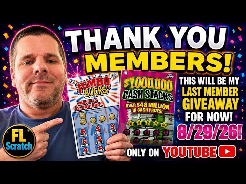 Thank you Members! This is the last giveaway for members 8/29/26!