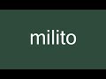 Esperanto　demando　Milito kaj paco