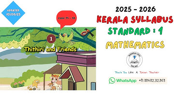 Class 1 Maths Unit 2 Thithiri and Friends (Page 10 - 13) @GeneralEduOnline