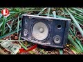 Restoration old broken abandoned speakers – restore ancient antique speaker