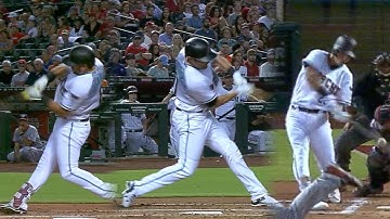 WSH@ARI: D-backs club three homers to begin the game